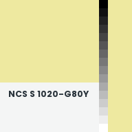 Color chip: NCS S 1020-G80Y