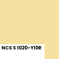 Color chip: NCS S 1020-Y10R