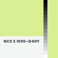 Color chip: NCS S 1030-G40Y