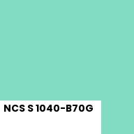 Color chip: NCS S 1040-B70G