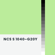 Color chip: NCS S 1040-G20Y