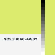 Color chip: NCS S 1040-G50Y