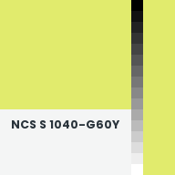 Color chip: NCS S 1040-G60Y