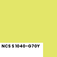 Color chip: NCS S 1040-G70Y