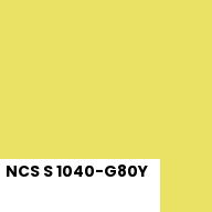 Color chip: NCS S 1040-G80Y