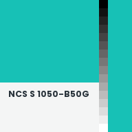 Color chip: NCS S 1050-B50G