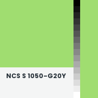 Color chip: NCS S 1050-G20Y
