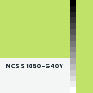 Color chip: NCS S 1050-G40Y