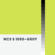 Color chip: NCS S 1050-G50Y