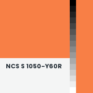 Color chip: NCS S 1050-Y60R