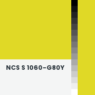 Color chip: NCS S 1060-G80Y
