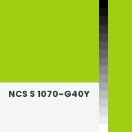 Color chip: NCS S 1070-G40Y
