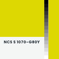 Color chip: NCS S 1070-G80Y