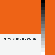 Color chip: NCS S 1070-Y50R
