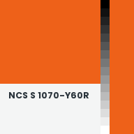 Color chip: NCS S 1070-Y60R