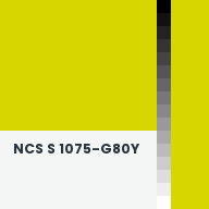 Color chip: NCS S 1075-G80Y