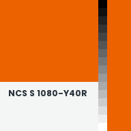 Color chip: NCS S 1080-Y40R