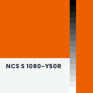Color chip: NCS S 1080-Y50R