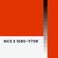 Color chip: NCS S 1080-Y70R