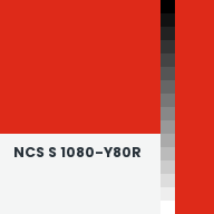 Color chip: NCS S 1080-Y80R
