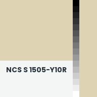 Color chip: NCS S 1505-Y10R