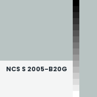 Color chip: NCS S 2005-B20G