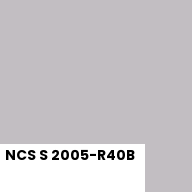 Color chip: NCS S 2005-R40B