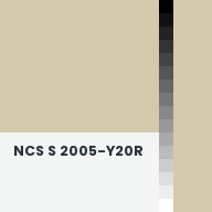 Color chip: NCS S 2005-Y20R