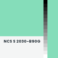 Color chip: NCS S 2030-B90G