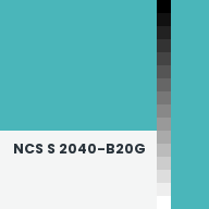 Color chip: NCS S 2040-B20G