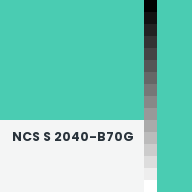 Color chip: NCS S 2040-B70G