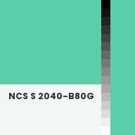 Color chip: NCS S 2040-B80G