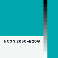 Color chip: NCS S 2050-B20G