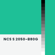 Color chip: NCS S 2050-B80G