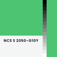 Color chip: NCS S 2050-G10Y