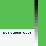 Color chip: NCS S 2050-G20Y