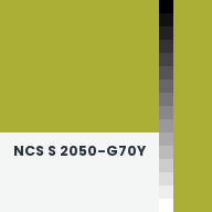 Color chip: NCS S 2050-G70Y