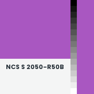 Color chip: NCS S 2050-R50B