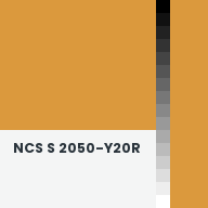 Color chip: NCS S 2050-Y20R