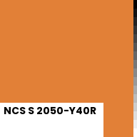 Color chip: NCS S 2050-Y40R