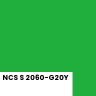 Color chip: NCS S 2060-G20Y