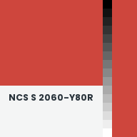Color chip: NCS S 2060-Y80R