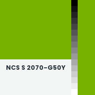 Color chip: NCS S 2070-G50Y
