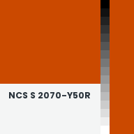 Color chip: NCS S 2070-Y50R