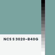 Color chip: NCS S 3020-B40G