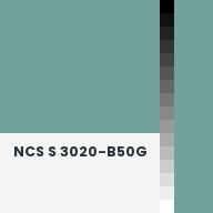 Color chip: NCS S 3020-B50G