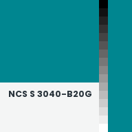 Color chip: NCS S 3040-B20G