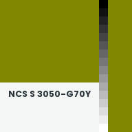 Color chip: NCS S 3050-G70Y