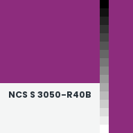 Color chip: NCS S 3050-R40B