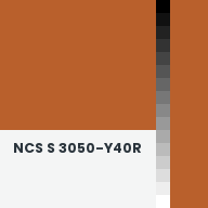 Color chip: NCS S 3050-Y40R